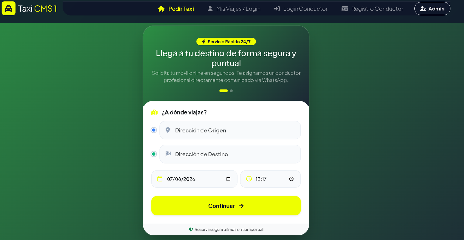 Sistema de Taxi, Pedidos y Despacho